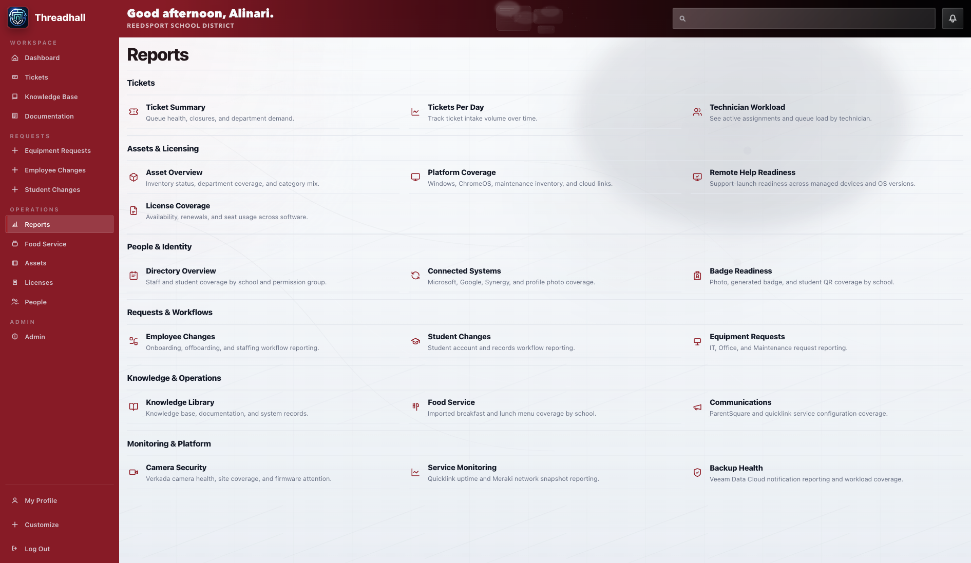 Operational reports