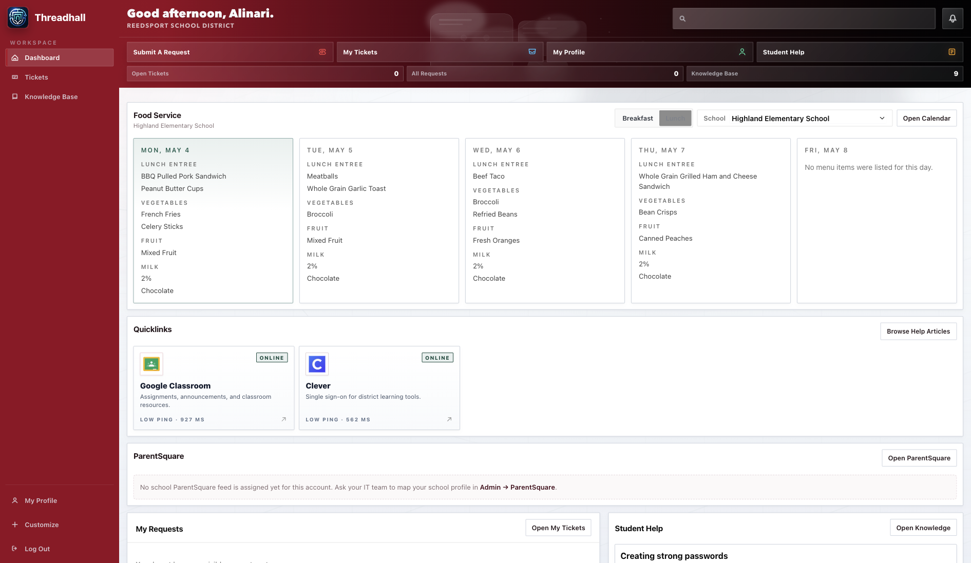Student portal